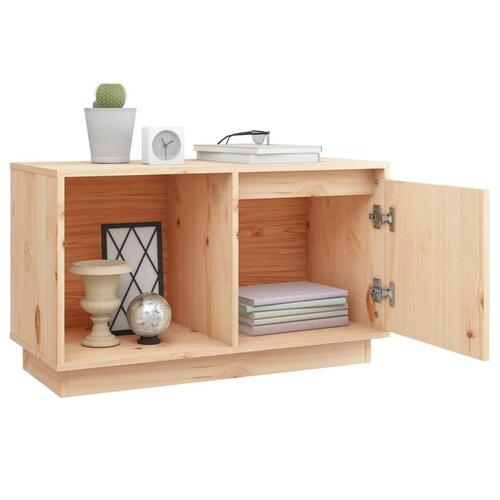 Tv-bord 74x35x44 cm massivt fyrretræ