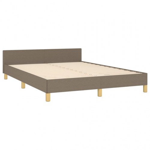 Sengeramme uden madras 140x190 cm stof gråbrun