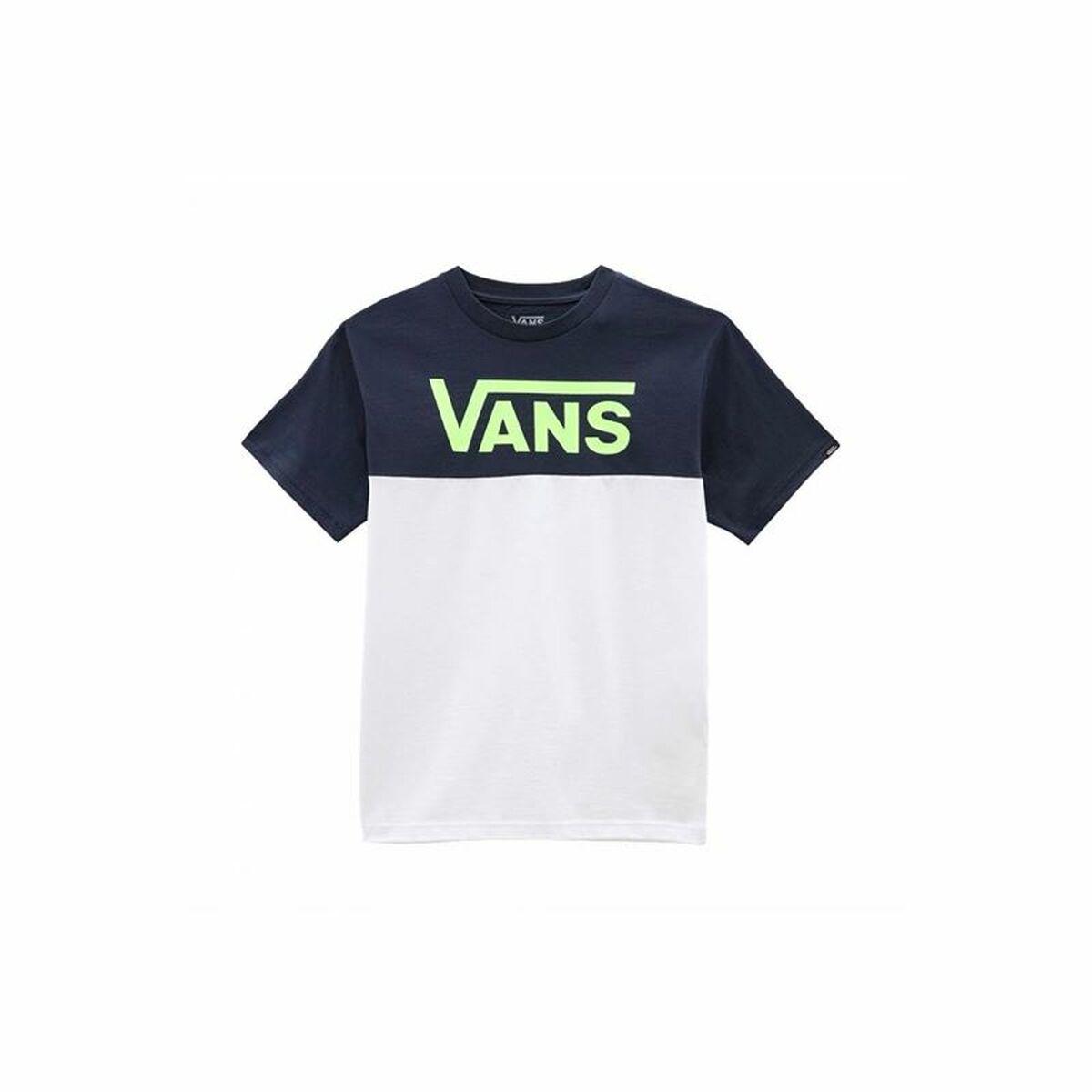 Kortærmet T-shirt til Børn Vans Classic Block Mørkeblå L