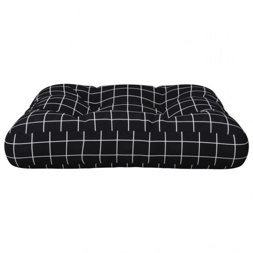 Pallehynde 60 × 60 × 12 cm - stof, ternet sort