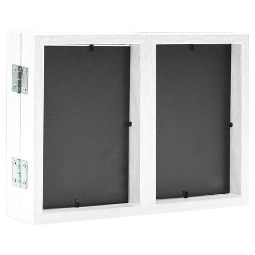 Folderamme til 3 billeder 22x15 cm + 2x(10x15 cm) hvid