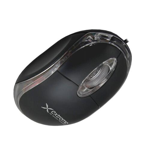 Optisk mus Extreme XM102K Sort Krom