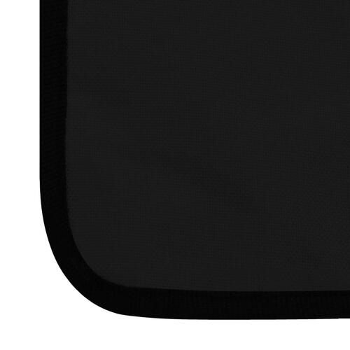 Foldbare strandmåtter 2 stk. stål og stof sort