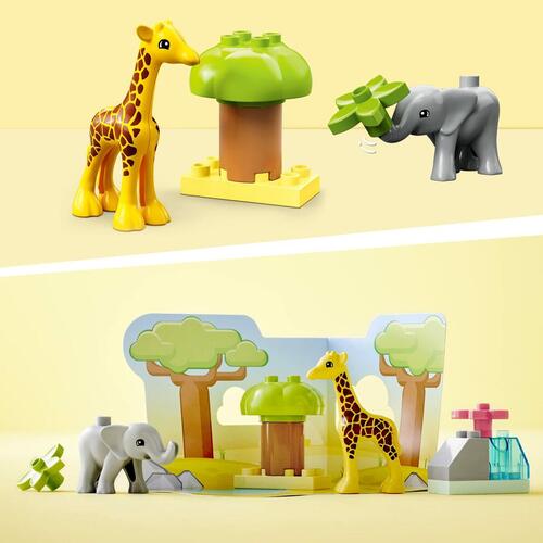 Playset Lego DUPLO African Wild Animals, 10 Dele