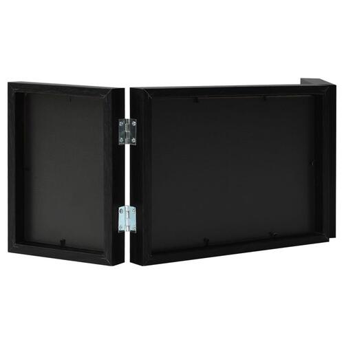 Folderamme til 3 billeder 22x15 cm + 2x(10x15 cm) sort