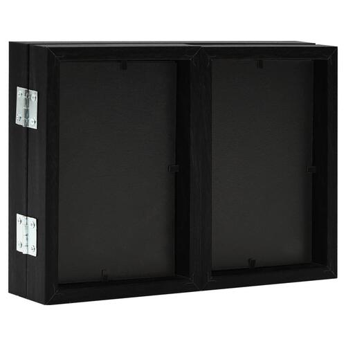 Folderamme til 3 billeder 22x15 cm + 2x(10x15 cm) sort