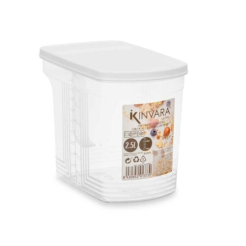 Køleskabsordner Grå Gennemsigtig Plastik 2,5 L 20,5 x 17 x 13 cm (24 enheder)