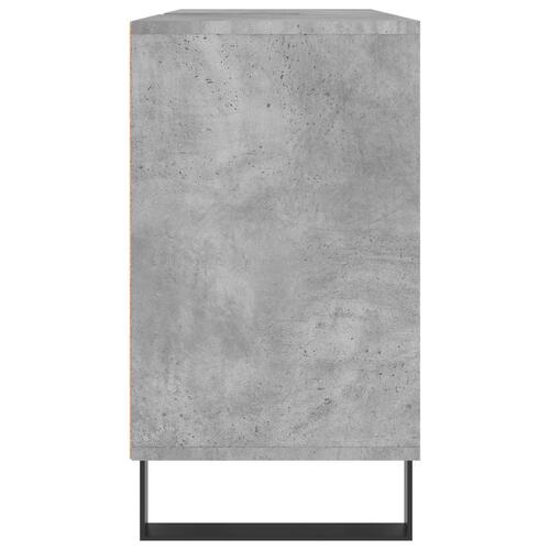 Badeværelsesskab 80x33x60 cm konstrueret træ betongrå