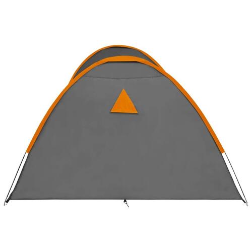 Iglotelt 650x240x190 cm 8 personer grå og orange