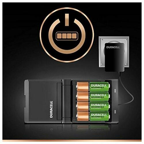Oplader + genopladelige batterier DURACELL CEF27 2 x AA + 2 x AAA 1700 mAh 750 mAh (1 enheder)