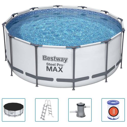 Bestway swimmingpoolsæt Steel Pro MAX rund 366x122 cm