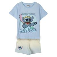 Nattøj Børns Stitch Lyseblå 6 år