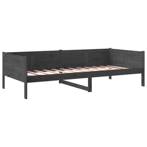 Daybed 80x200 cm massivt fyrretræ grå