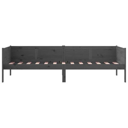 Daybed 80x200 cm massivt fyrretræ grå