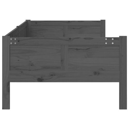 Daybed 80x200 cm massivt fyrretræ grå