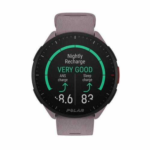 Smart Watch med skridttæller Running Polar Pacer 45 mm Lilla