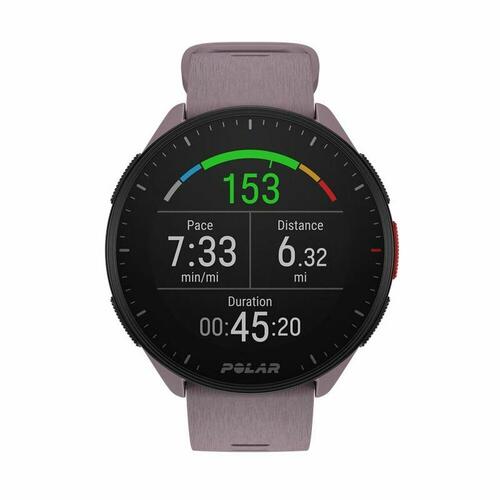 Smart Watch med skridttæller Running Polar Pacer 45 mm Lilla