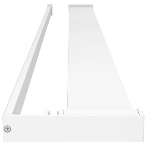 Brusehylde til brusevæg 115 cm aluminium hvid