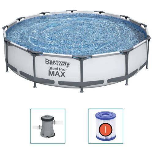 Steel Pro MAX swimmingpoolsæt 366x76 cm