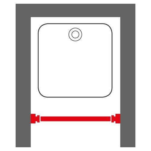 Sealskin teleskopisk badeforhængsstang 80-130 cm sort