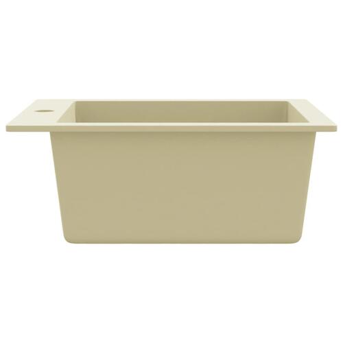 Køkkenvask granit enkelt vask beige