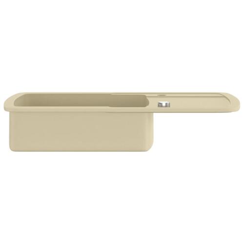 Køkkenvask granit enkelt vask beige