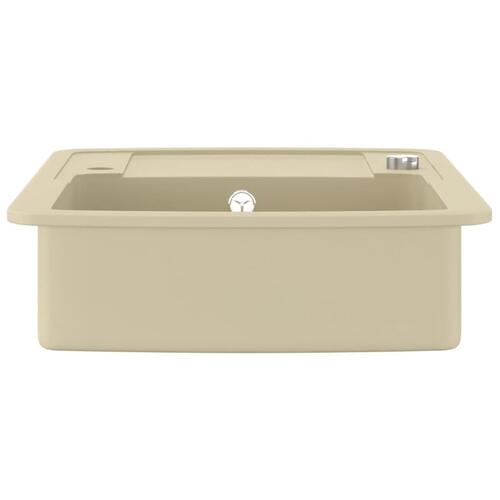 Køkkenvask granit enkelt vask beige