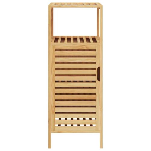 Badeværelsesskab med hylde 36x33x87 cm bambus
