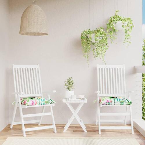 Stolehynder 2 stk. 50x50x7 cm oxfordstof flerfarvet
