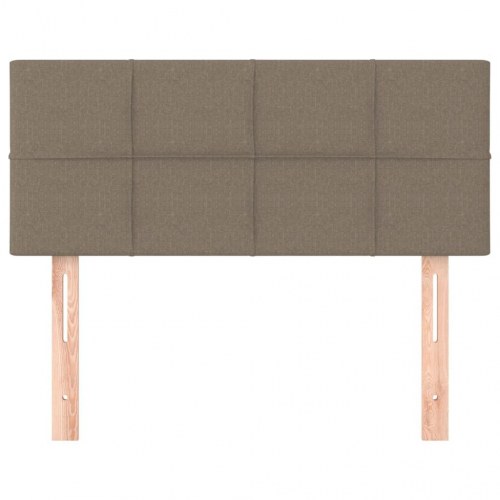 Sengegavl 90 x 5 x 78/88 cm i stof - gråbrun