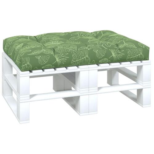Pallehynde 120x80x12 cm stof bladmønster