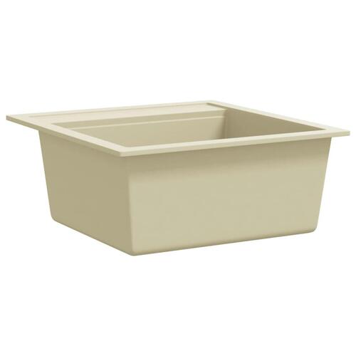 Køkkenvask granit enkelt vask beige