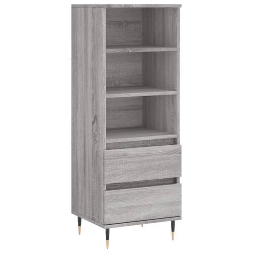 Skab 40x36x110 cm konstrueret træ Grå sonoma-eg