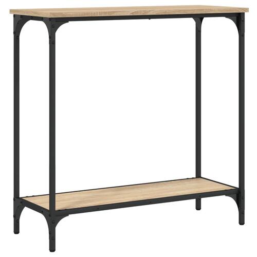Konsolbord 75x30,5x75 cm konstrueret træ sonoma-eg