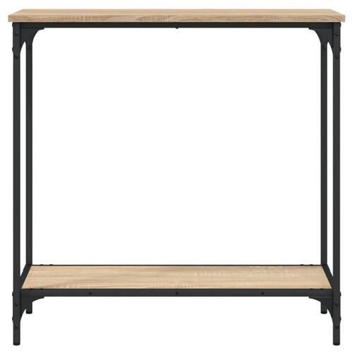 Konsolbord 75x30,5x75 cm konstrueret træ sonoma-eg