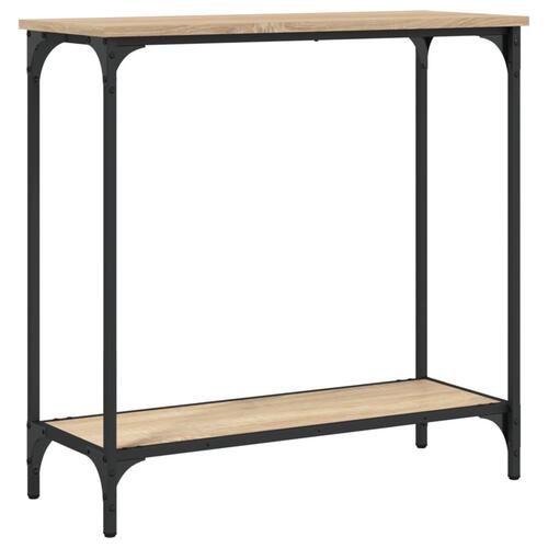 Konsolbord 75x30,5x75 cm konstrueret træ sonoma-eg