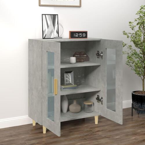 Skænk 69,5x34x90 cm konstrueret træ betongrå