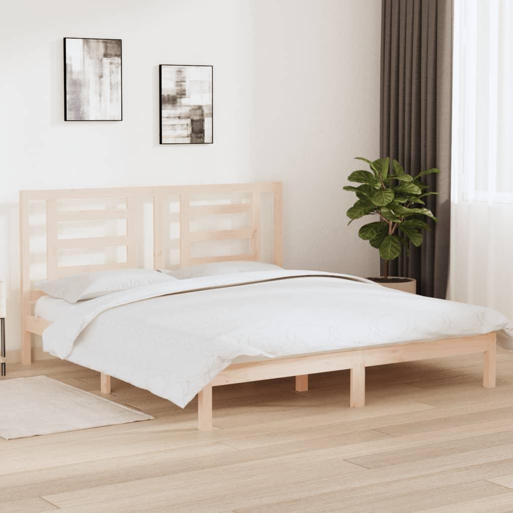 Sengeramme 180x200 cm massivt fyrretræ