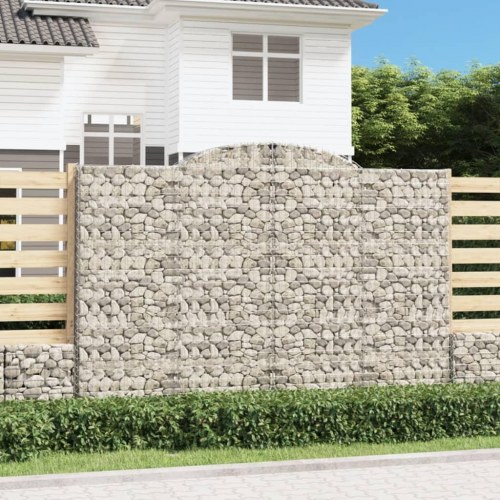 Buet gabionkurv 300×50×200/220 cm - galvaniseret jern