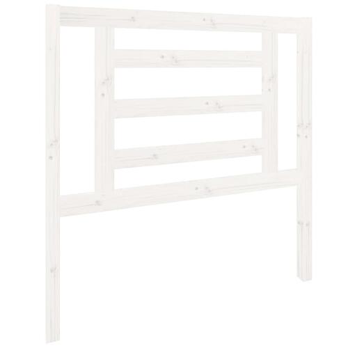 Sengegærde 96x4x100 cm massivt fyrretræ hvid