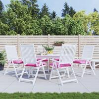 Stolehynder 6 stk. 50x50x7 cm oxfordstof pink