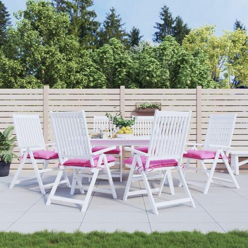 Stolehynder 6 stk. 50x50x7 cm oxfordstof pink