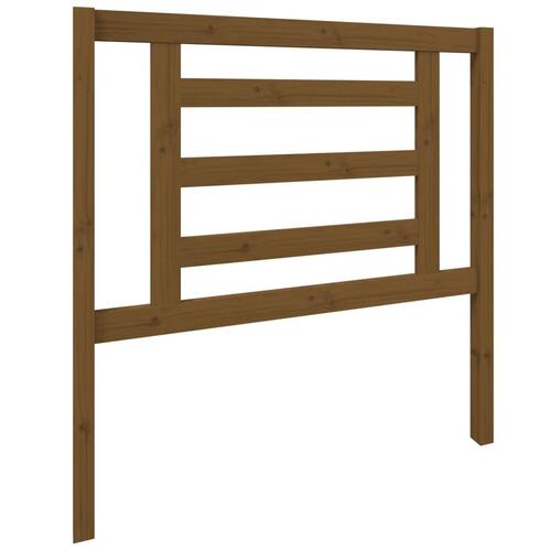 Sengegærde 96x4x100 cm massivt fyrretræ gyldenbrun