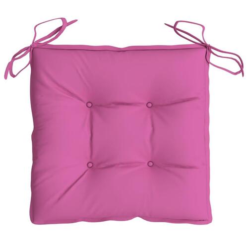 Stolehynder 6 stk. 50x50x7 cm oxfordstof pink