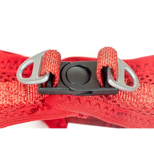 Gloria Hundesele Trek Star L - Rød (Hals 33,4-35 cm, Bryst 51-52 cm)