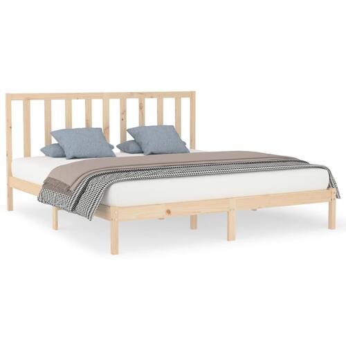Sengeramme 180x200 cm massivt fyrretræ