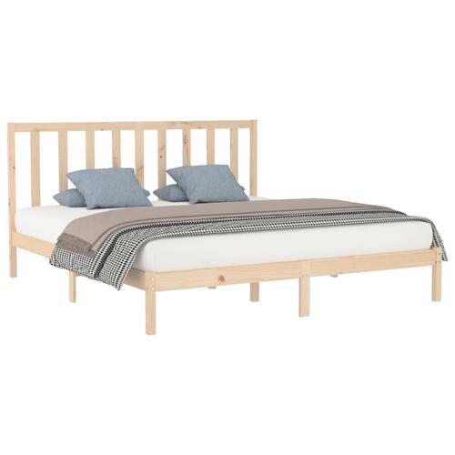 Sengeramme 180x200 cm massivt fyrretræ