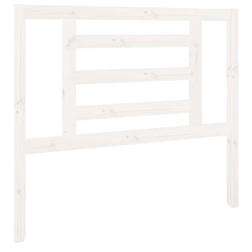 Sengegærde 106x4x100 cm massivt fyrretræ hvid