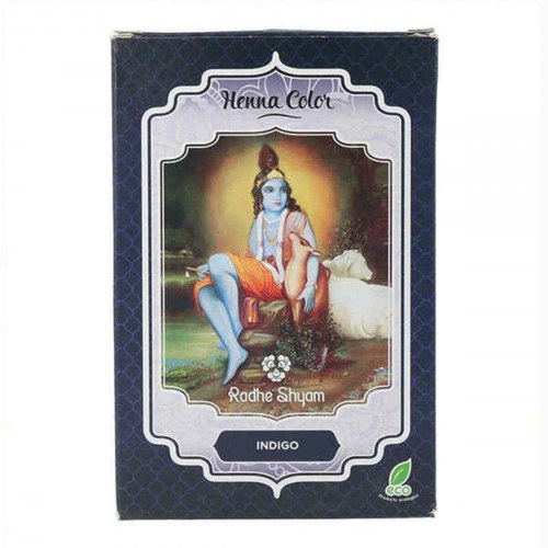 Radhe Shyam Henna hårfarve - Indigo, semi‑permanent (100 g)