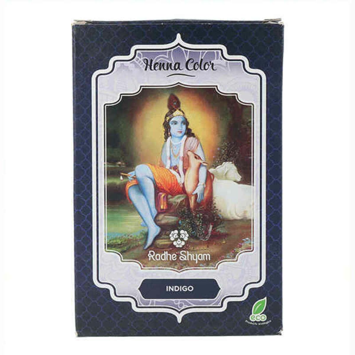 Radhe Shyam Henna hårfarve - Indigo, semi‑permanent (100 g)